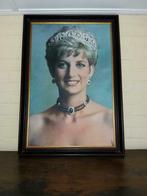 Grote ingekaderde foto van Prinses Diana, Verzamelen, Ophalen, Gebruikt, 1980 tot heden, Foto