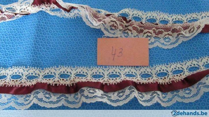 lint sierboord boordlint kant lace dentelle lot 43 a196, Hobby en Vrije tijd, Naaien en Fournituren, Nieuw, Ophalen of Verzenden