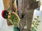 VINTAGE Woodpecker on a tree/ SPECHT OP EEN BOOM Vintage, Verzamelen, Ophalen of Verzenden