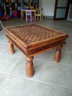 Table d'appoint en bois massif, Moins de 45 cm, 55 à 75 cm, Rectangulaire, Bois