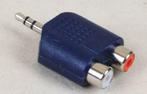 Adaptateur: 2x RCA (cinch) pour mini jack TO 3,5 mm, Moins de 2 mètres, Autres câbles, Enlèvement ou Envoi, Neuf