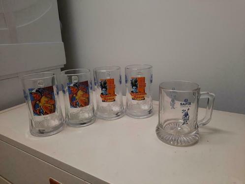 Bierglazen Safir, Aalst Karnaval, diverse in prima staat, Collections, Verres & Petits Verres, Neuf, Enlèvement