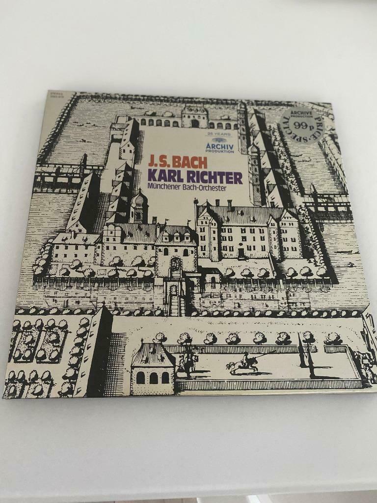 LP  J.S. Bach Karl Richter Münchener Bach-Orchester 1972, CD & DVD, Vinyles | Classique, Utilisé, Baroque, Orchestre ou Ballet