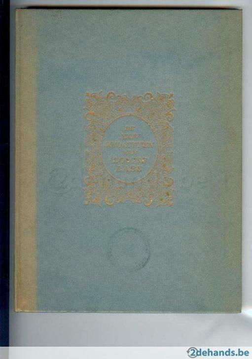 de 24 sonnetten van louise labe - vertaald door l. indestege, Livres, Poèmes & Poésie, Utilisé