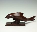 Houten sculptuur van een haai - coromandel hout, Antiek en Kunst, Kunst | Beelden en Houtsnijwerken, Ophalen of Verzenden