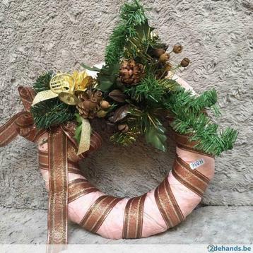 Kerstkrans kunstmateriaal 30cm, Enlèvement ou Envoi, Utilisé