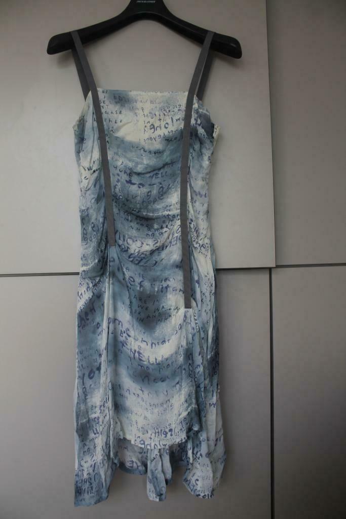 mooie zomerjurk m 38 ZAPA, Kleding | Dames, Jurken, Gedragen, Blauw, Knielengte, Ophalen of Verzenden