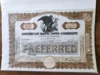 Aandelen certificaten USA - 3 stuks, Ophalen of Verzenden, 1920 tot 1950, Certificaat van aandeel