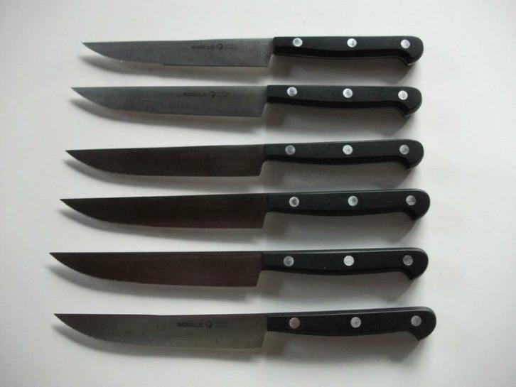 6 messen Solicut rostfrei -Steakmessen - steak mes, Huis en Inrichting, Keuken | Bestek, Zo goed als nieuw, Los bestek, Inox of Chroom