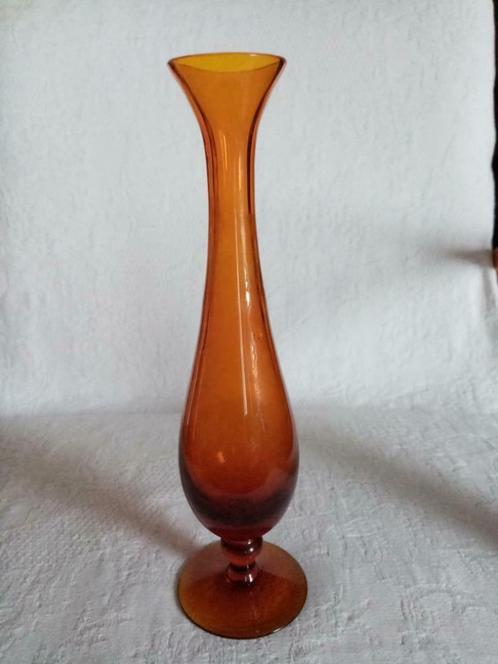 Geblazen vaas met soliflore .. in Murano glas jaren 60, Antiek en Kunst, Antiek | Glaswerk en Kristal, Ophalen of Verzenden