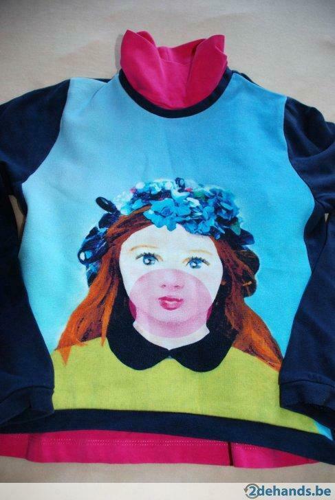 Filou&Friends  sweater + sous-pull maat 140, Kinderen en Baby's, Kinderkleding | Maat 140, Zo goed als nieuw, Meisje, Trui of Vest