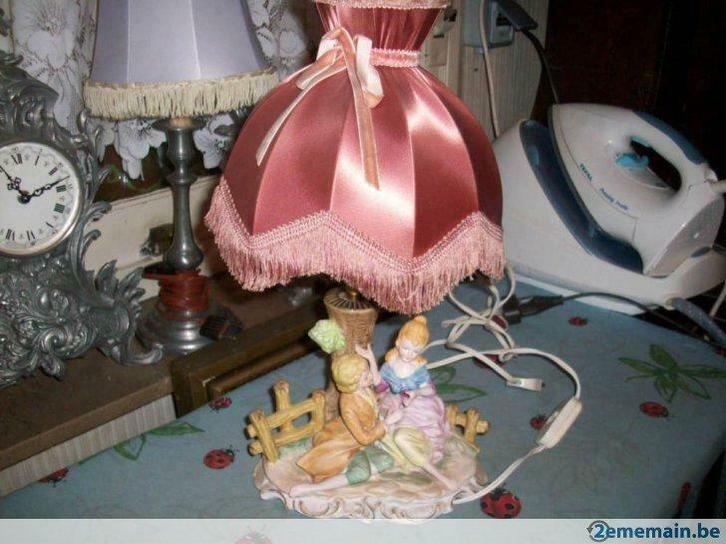 lampadaires  pied personnage en biscuit(2 au choix), Huis en Inrichting, Lampen | Overige, Gebruikt, Ophalen of Verzenden