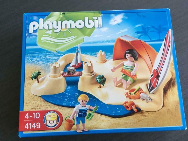playmobil Compactset Strandvakantie 4149, Kinderen en Baby's, Speelgoed | Playmobil, Zo goed als nieuw, Complete set, Ophalen of Verzenden