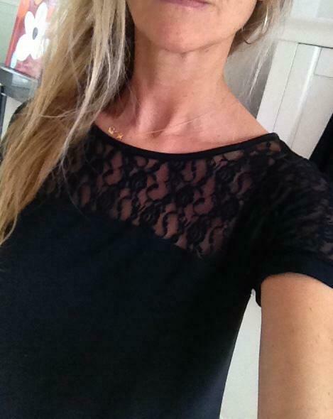 blouse mer du nord noire et dentelle neuve t.36, Kleding | Dames, Blouses en Tunieken, Nieuw, Maat 36 (S), Zwart