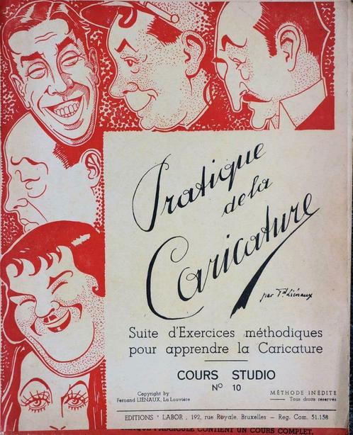 Boek 1943 - Pratique de la Caricature - Karikaturen tekenen, Hobby & Loisirs créatifs, Dessin, Utilisé, Livre ou Guide, Envoi