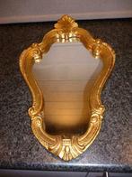 Miroir ancien avec bord doré belle décoration vintage, Enlèvement ou Envoi