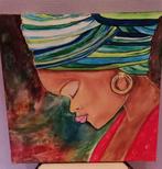 Schilderij Afrikaanse vrouw, Enlèvement