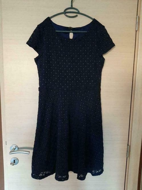 Blauwe jurk van Cassis maat 44, Kleding | Dames, Jurken, Zo goed als nieuw, Maat 46/48 (XL) of groter, Blauw, Knielengte, Ophalen of Verzenden