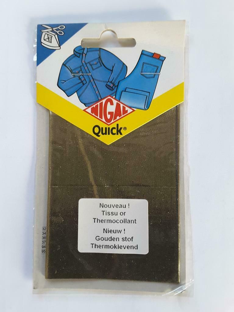 tissu thermocollant or pour décorer ou réparer 11 x 30 cm, Enlèvement ou Envoi, Neuf