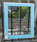 Pvc raam , chassis va, 105 x 125  creme / kwartsgrijs, Nieuw, Dubbelglas, 80 tot 120 cm, Ophalen of Verzenden