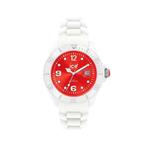 Ice-Watch White-Red Big SI.WD.B.S.10 - Polshorloge Wit 46 mm, Ophalen of Verzenden, Zo goed als nieuw, Polshorloge