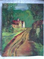 Canvas schilderij 47x37, Antiek en Kunst