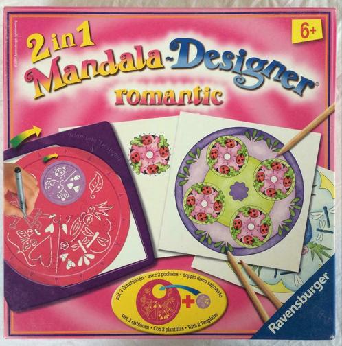 2 in 1 mandala designer Romantic ravensburger, Hobby en Vrije tijd, Tekenen, Zo goed als nieuw, Overige typen, Ophalen of Verzenden