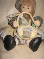 Vintage pot pourri pop ... in groene kleur in retro stof., Ophalen of Verzenden, Zo goed als nieuw, Pop