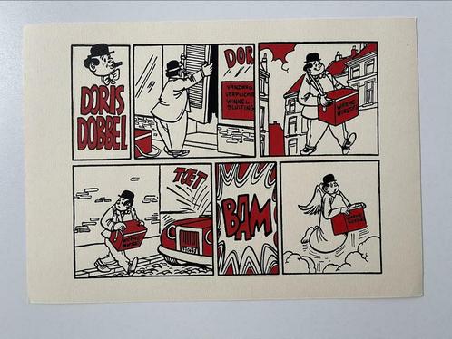 Doris dobbel ex libris zeefdruk met steunkleur Nieuwstaat, Verzamelen, Stripfiguren, Nieuw, Plaatje, Poster of Sticker, Overige figuren