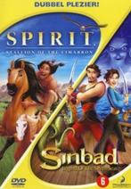 DVD 'Spirit én Sinbad' (2 = 1) van DREAMWORKS, Américain, Tous les âges, Enlèvement ou Envoi, Dessin animé