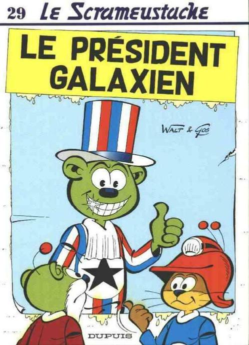 Scrameustache (Le),Le président galaxien,Première édition, Boeken, Stripverhalen, Gelezen, Eén stripboek, Ophalen of Verzenden