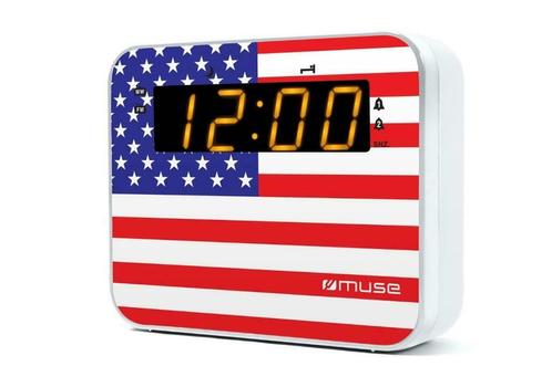 muse m-165 wekkerradio usa uitvoering radio wekker M-165 US, Huis en Inrichting, Woonaccessoires | Klokken, Nieuw, Wekker of Tafelklok