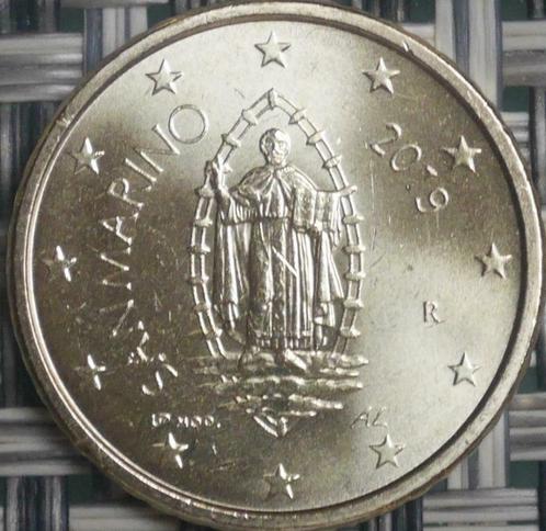 50 cents Saint-Marin 2019 UNC, Timbres & Monnaies, Monnaies | Europe | Monnaies euro, Monnaie en vrac, 50 centimes, Saint-Marin
