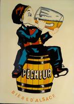 Publicité retro bière d'Alsace F516, Collections, Utilisé, Enlèvement ou Envoi, Panneau publicitaire