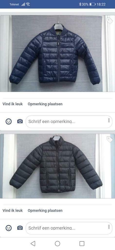 Donsjasjes / maat 122-128, Kinderen en Baby's, Kinderkleding | Maat 122, Gebruikt, Jongen, Jas, Ophalen of Verzenden