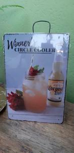 Plaque métallique de la marque de bière Corona, Collections, Marques & Objets publicitaires, Enlèvement ou Envoi, Neuf, Panneau publicitaire