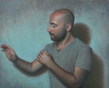 Peinture à l'huile de Francien Krieg 100 par 80 cm, Enlèvement ou Envoi