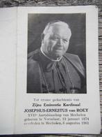 Doodsprentje Kardinaal Van Roey 1961, Ophalen of Verzenden, Bidprentje