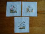 3 Toiles au point de croix, Ophalen of Verzenden, Nieuw, Handborduren, Borduurpakket