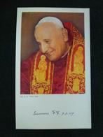 bidprentje  1959 paus Joannes XXIII, Collections, Envoi, Image pieuse