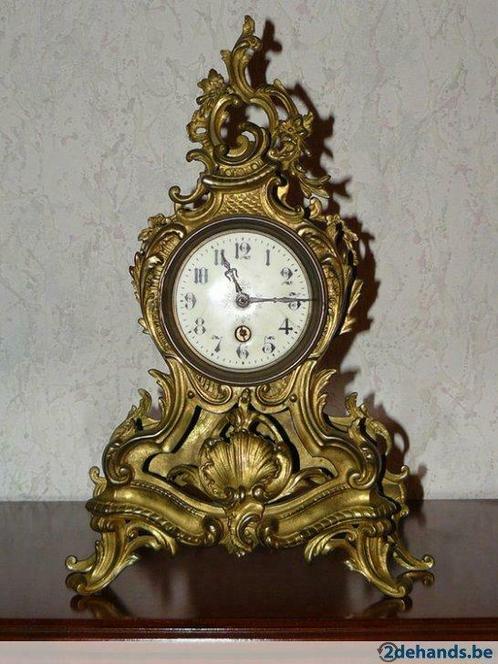 Antieke koperen klok Louis XV - Japy Frères (ca. 1890), Antiquités & Art, Antiquités | Horloges, Enlèvement