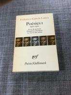 F.G.Lorca : Poésies I 1921-1922, Livres, Federico Garcia Lorca, Enlèvement, Utilisé, Literatuur