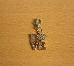 Kettinghanger LOVE met 6 strass-steentjes, Ophalen of Verzenden, Zilver