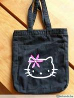 Totebag. Zwarte canvastas van Hello Kitty, Ophalen of Verzenden, Nieuw, Zwart, Schoudertas