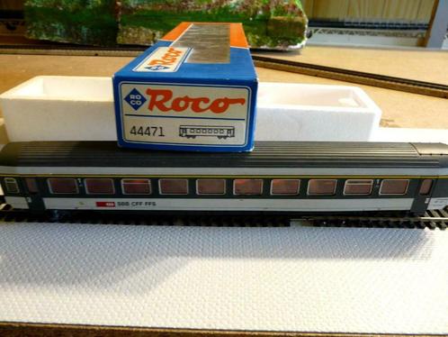 Transport de passagers Roco 2x 44472-44471 SBB CFF FFS, Hobby & Loisirs créatifs, Trains miniatures | HO, Utilisé, Wagon, Roco