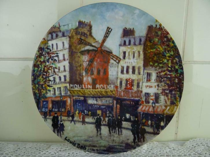 Assiette Moulin Rouge Louis Dali Limoges Moulin Rouge 1983, Antiquités & Art, Curiosités & Brocante, Enlèvement ou Envoi