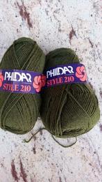 500 gr fil à tricoter vert ,  phildar style 210