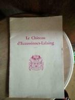 Brochure informative château d Ecaussines-Lalaing, Livres, Utilisé, Catalogue, Enlèvement ou Envoi