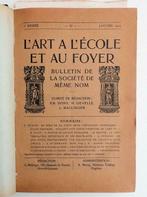 [Art] L'Art à l'École et au Foyer Volume 1909 et 1910, Antiquités & Art, Enlèvement ou Envoi