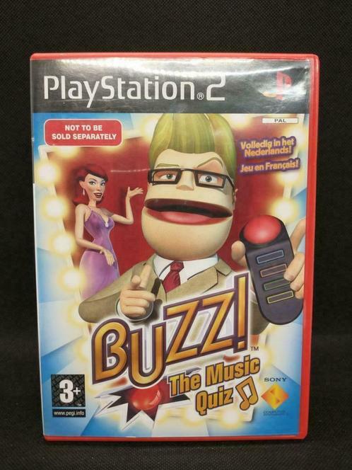 Playstation 2 - Buzz! The Music Quiz, Consoles de jeu & Jeux vidéo, Jeux | Sony PlayStation 2, Enlèvement ou Envoi